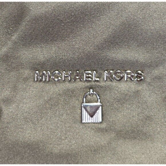 Michael Kors Women's Dark Grey Nylon Top Zip Tote Bag Size Large 1767 - Picture 9 of 12
